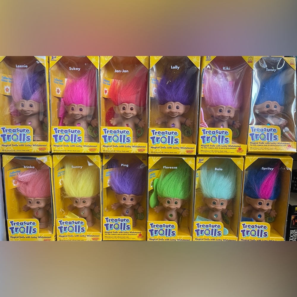 VNT  1998 Treasure Trolls Lucky Wishstone - Lot Of 12
